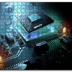 Cakapuzzle Anakart Üzerinde Çalışmalar Mdf 120 Parça Puzzle