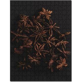 Cakapuzzle Anason Çiçekleri Karanlık Arkaplan Mdf 500 Parça Puzzle