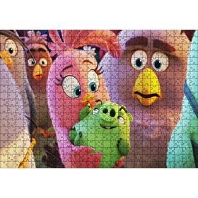 Cakapuzzle Angry Birds Aile Görseli 120 Parça Ahşap Puzzle