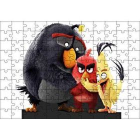 Cakapuzzle Angry Birds Karekterler Görseli Mdf 120 Parça Puzzle
