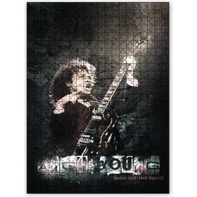 Cakapuzzle Angus Young Efsanevi Gitar İlahı Ahşap 500 Parça Puzzle