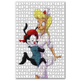 Cakapuzzle Animaniacs ve Çekici Hemşire Ahşap 1000 Parça Puzzle
