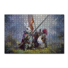 Cakapuzzle Animasyon Tavşan Şovalye Görseli 120 Parça Ahşap Puzzle