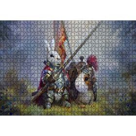 Cakapuzzle Animasyon Tavşan Şovalye Görseli 120 Parça Ahşap Puzzle