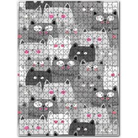 Cakapuzzle Animasyonlu Kedi Yavruları Görseli Ahşap 255 Parça Puzzle