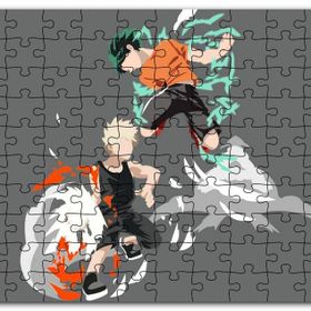 Cakapuzzle Anime Kahraman Izuku Midoriya Katsuki Bakugou Mdf 120 Parça Puzzle