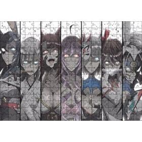 Cakapuzzle Anime Karakteri Kızlar Bir Arada 120 Parça Ahşap Puzzle
