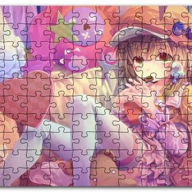 Cakapuzzle Anime Karakteri Şapkalı Kız ve Oyuncakları Mdf 1000 Parça Puzzle