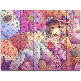 Cakapuzzle Anime Karakteri Şapkalı Kız ve Oyuncakları Mdf 255 Parça Puzzle