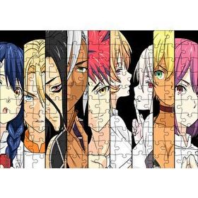 Cakapuzzle Anime Karakterler Şerit Kompozisyon 120 Parça Ahşap Puzzle