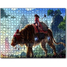 Cakapuzzle Anime Kız ve Dev Kaplan 255 Parça Puzzle