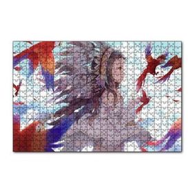 Cakapuzzle Anime Kız Ve Papağanlar Görseli 120 Parça Ahşap Puzzle