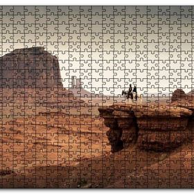Cakapuzzle Anıt Vadisi Kızılderili Atlılar Görseli Mdf 255 Parça Puzzle