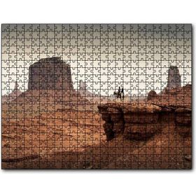Cakapuzzle Anıt Vadisi Kızılderili Atlılar Görseli Mdf 255 Parça Puzzle