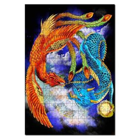 Cakapuzzle Anka Kuşu Ejderha Görseli Mdf 1000 Parça Puzzle