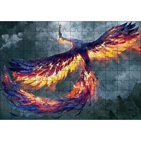 Cakapuzzle Anka Kuşu Yağlı Boya Resmi Mdf 120 Parça Puzzle