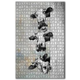 Cakapuzzle Anlamlı Bakışlı Üç İnek Görseli Ahşap 255 Parça Puzzle