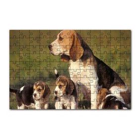 Cakapuzzle Anne Beagle ve Sevimli Yavruları 120 Parça Ahşap Puzzle