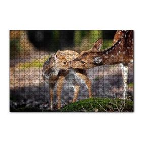 Cakapuzzle Anne Karaca ve Yavrusu 120 Parça Ahşap Puzzle