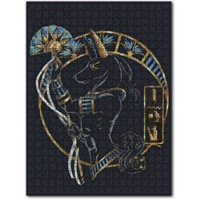 Cakapuzzle Antik Mısır Anubis ve Hiyeroglifler Ahşap 500 Parça Puzzle