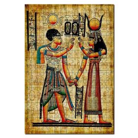 Cakapuzzle Antik Mısır Papyrus Thema Görseli Mdf 120 Parça Puzzle