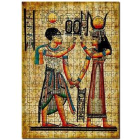 Cakapuzzle Antik Mısır Papyrus Thema Görseli Mdf 500 Parça Puzzle