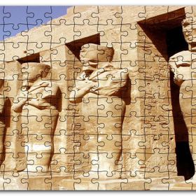 Cakapuzzle Antik Mısır Tapınağın Muhafızları Kil Heykeller Mdf 500 Parça Puzzle