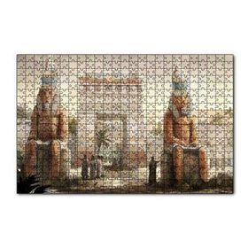 Cakapuzzle Antik Mısır Zafer Takı ve Sfenksler 120 Parça Ahşap Puzzle