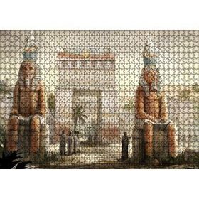 Cakapuzzle Antik Mısır Zafer Takı ve Sfenksler Mdf 1000 Parça Puzzle
