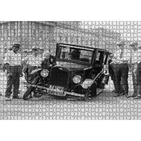 Cakapuzzle Antika Chevrolet Tekerlek Arızası 120 Parça Ahşap Puzzle