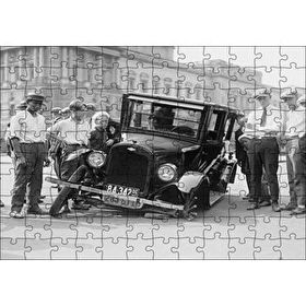 Cakapuzzle Antika Chevrolet Tekerlek Arızası 120 Parça Ahşap Puzzle