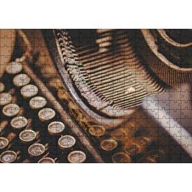 Cakapuzzle Antika Daktilo Yakın Çekim Mdf 255 Parça Puzzle