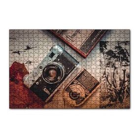 Cakapuzzle Antika Fotoğraf Makinesi ve Fotoğraflar 120 Parça Ahşap Puzzle