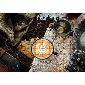 Cakapuzzle Antikalar Haritalar İrlanda Sütlü Kahvesi Görseli 120 Parça Ahşap Puzzle