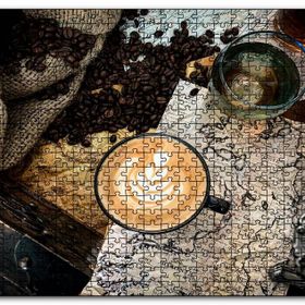 Cakapuzzle Antikalar Haritalar İrlanda Sütlü Kahvesi Mdf 500 Parça Puzzle