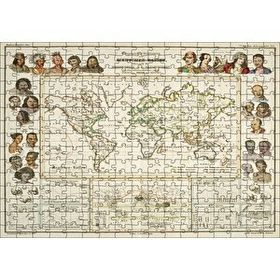 Cakapuzzle Antropolojik Eski Dünya Haritası 120 Parça Ahşap Puzzle