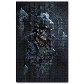 Cakapuzzle Anubis Kurukafalar ve Halkalı Doberman Ahşap 500 Parça Puzzle