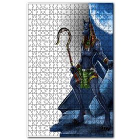 Cakapuzzle Anubis ve Kancalı Asası Ahşap 500 Parça Puzzle