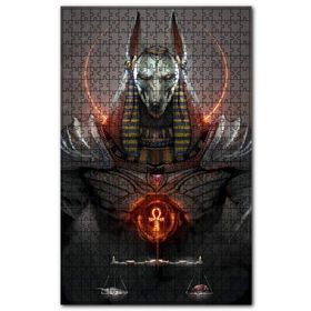 Cakapuzzle Anubis ve Terazi Görseli Ahşap 255 Parça Puzzle
