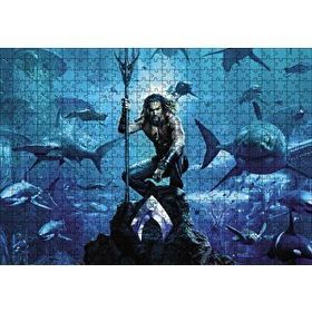 Cakapuzzle Aquaman Su Altında Köpek Balıklar 120 Parça Ahşap Puzzle