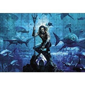 Cakapuzzle Aquaman Su Altında Köpek Balıklar 120 Parça Ahşap Puzzle