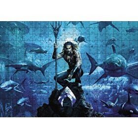 Cakapuzzle Aquaman Su Altında Köpek Balıklar 120 Parça Ahşap Puzzle