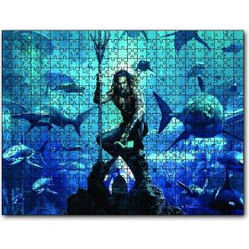Cakapuzzle Aquaman Su Altında Köpek Balıklar Ahşap 1000 Parça Puzzle