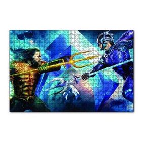 Cakapuzzle Aquaman VS King Orm Karşılaşması 120 Parça Ahşap Puzzle