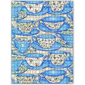 Cakapuzzle Ar Çiçekli Fincanlar 120 Parça Puzzle