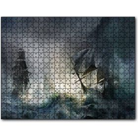 Cakapuzzle Ar Fırtınadaki Yelkenli Gemiler Mdf 255 Parça Puzzle