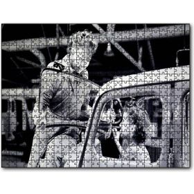 Cakapuzzle Araç Üretiminde Kadın Eli Eski Görsel Mdf 120 Parça Puzzle