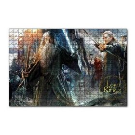 Cakapuzzle Aragorn Frodo Baggins Gandalf Gimli Leolas 120 Parça Ahşap Puzzle