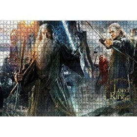Cakapuzzle Aragorn Frodo Baggins Gandalf Gimli Leolas Mdf 1000 Parça Puzzle