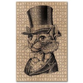 Cakapuzzle Aristokrat İngiliz Kedisi Ahşap 1000 Parça Puzzle